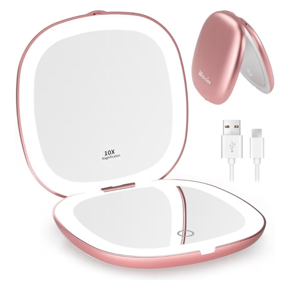 Makeup Mirror with LED Light and 10X Magnification